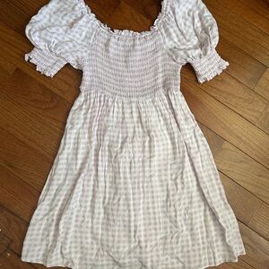 Lilac Gingham Dress